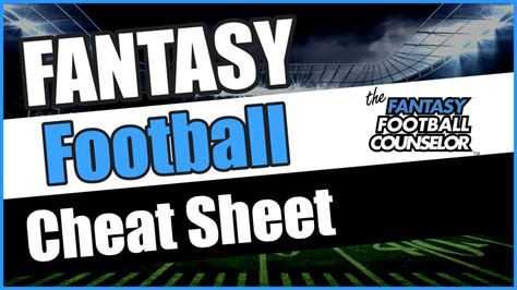 Cheat Sheet Fantasy Football 2020 Cheat Sheet