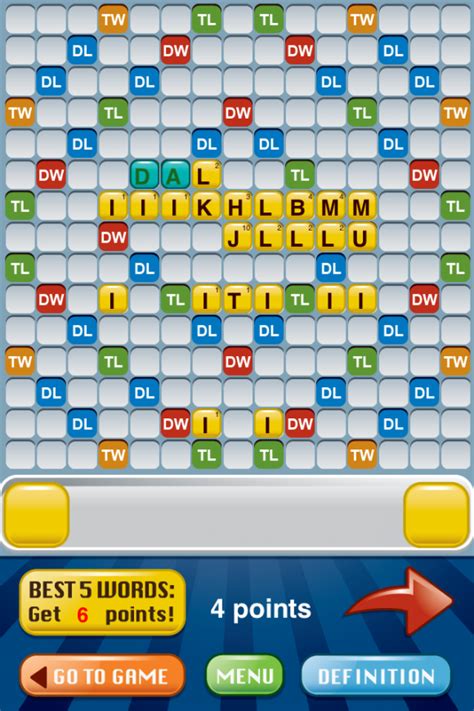 Cheat at words with friends app. You can set your own bonus squares by pressing the number keys with a board square selected. For example, pressing 2 will cycle between a double letter and double word score. To clear a bonus, press 1. Select the Game Design tab to customize the tile distribution and scores, change the board size, alter the size of the rack and adjust the bingos. 