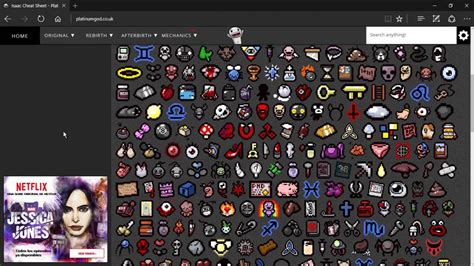 Cheat sheet binding of isaac