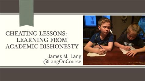 Cheating Lessons Learning From Academic Dishonesty