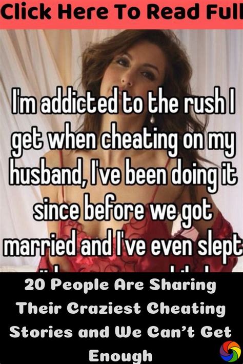 Cheating stories. Lists about unsavory characters who cheated on their partners and other affairs that will leave a bad taste of somebody else in your mouth. The ability to love and … 