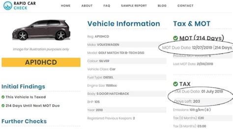 Check Car Tax - Free MOT Check Instantl…