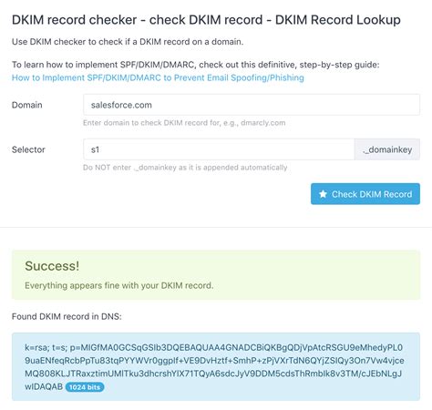 Check Dkim For Domain: Check your SPF and DKIM keys - Tools image 1