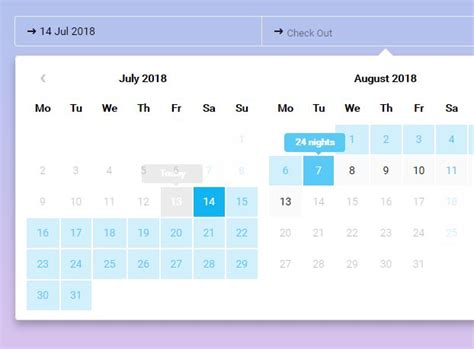 Check In And Check Out Date Range Picker Jquery T Datepicker Free Jquery Plugins