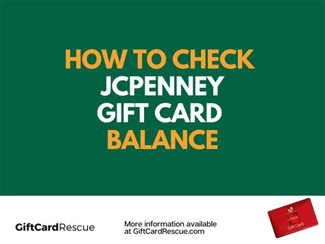 Check Jcpenney Gift Card Balance