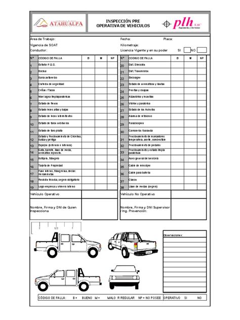 Check List Camioneta PDF - Scribd