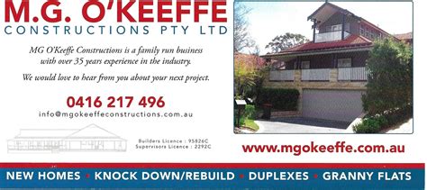 Check M G Okeeffe Constructions Pty Ltd