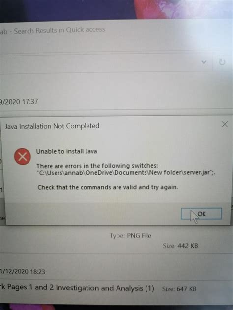 Check That The Commands Are Valid And Try Again