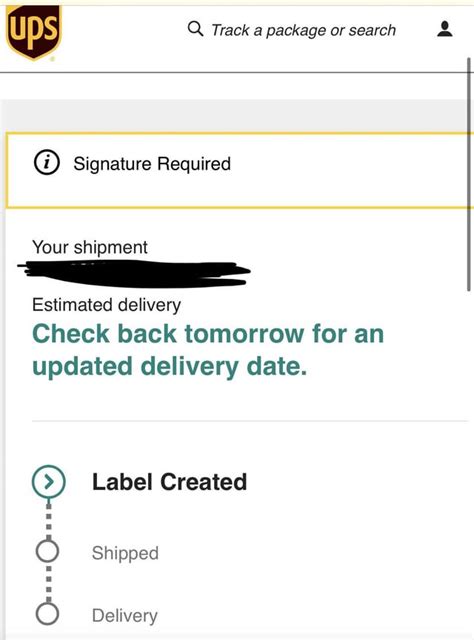 Check back tomorrow for an updated delivery date label created.  Does anyone know...