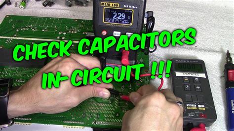 Check capacitor in circuit