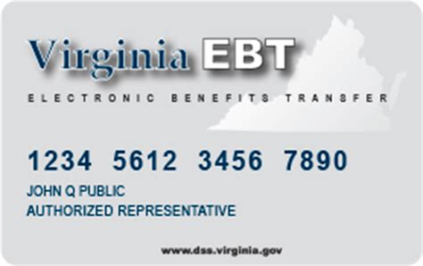 Virginia Electronic Benefit Transfer (EBT) If you have forgotten your User ID, please enter the last 4 digits of the SSN, Date of Birth and the Card Number used during registration. Click the SUBMIT button and you will be taken to a screen where you can select the correct questions and enter the security answers you entered during Account Creation.. 