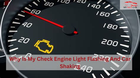 Check engine light and car shaking. The check engine light is a common feature in most modern vehicles. It serves as a warning system, alerting drivers to potential issues with their vehicle’s engine or emissions sys... 
