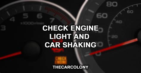 Check engine light blinking car shaking. If you’ve ever had your car’s check engine light come on, you know how unnerving it can be. The check engine light is an indicator that something is wrong with your vehicle, and it... 