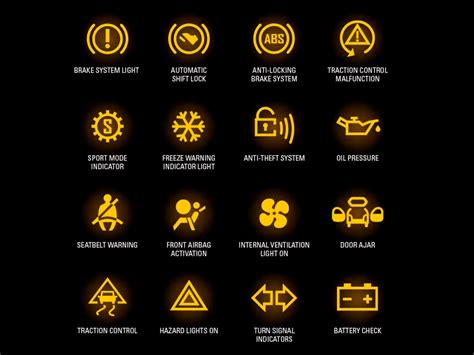 Check engine light symbol.  Also, remove everything else except the com...