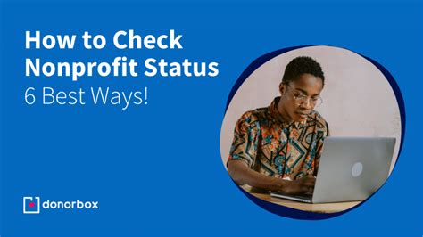 Check nonprofit status. Instantly look up a nonprofit to check their eligibility to receive tax-deductible contributions, and save reports or get automated alerts as you go. Get GuideStar Charity Check. 100% IRS compliance. Be confident that you'll catch anything out of line. That's not all. Here are more resources for improving your skills: 