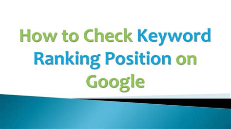 Check position keyword. All you need is to enter domain name and the keywords or the keyword phrases you want to check for rankings. Select the Google’s regional domain – if you want to look for local country rankings. Now press enter and position of your website ranking will appear in no time. The tool is 100% free and provides the most accurate data. 