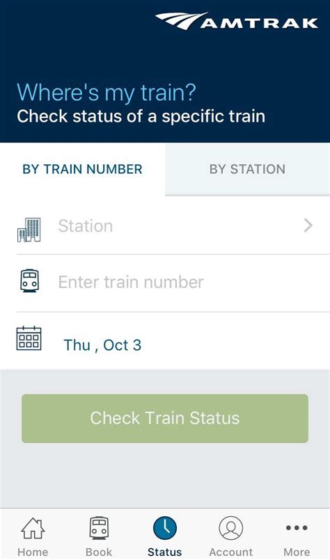 Book your Amtrak train and bus tickets today by choosing from over 30 U.S. train routes and 500 destinations in North America. skip to Content skip to Navigation. My ... Download the Amtrak app to check train status, get gate and track information at select stations, travel with contact-free eTicket scanning and access helpful information at .... 