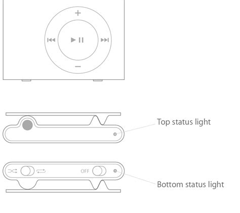 Check the status light and battery charge on your iPod shuffle