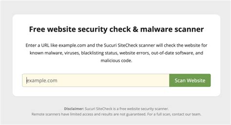 Check website for malware. Website malware scanners help to keep your site clean and protected. They alert you immediately they detect harmful threats and facilitate the removal of the same. A website scanner checks your computer system for issues such as the following: Malware and viruses. Website security issues. Blacklist status. Out-of-date software and plug-ins. 