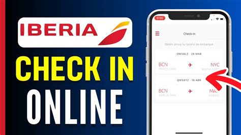 Check-in online Iberia.