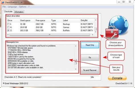 CheckDiskGUI for Windows