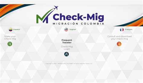 CheckMIG Colombia Form Requirements and Application Process