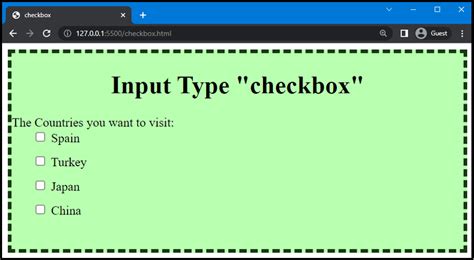 Checkbox html value. Definition and Usage The <input type="checkbox"> defines a...