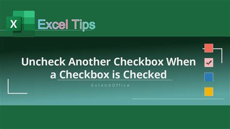 Checkbox unchecked.  Re: uncheck checkbox when other checkbox is selected You probabl...