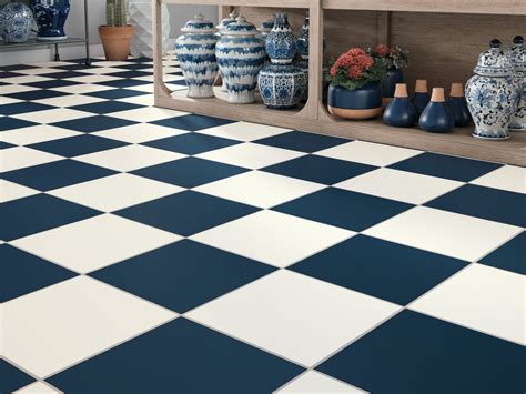 Checkerboard tile. A classic, our Checkerboard White and Black porcelain tiles are perfect in combination with each other and on their own for a minimalist look. Great for residential laundry rooms, kitchen floors, and entryways, these tiles can also create checkered floors in commercial settings like cafes, restaurants, and shops 