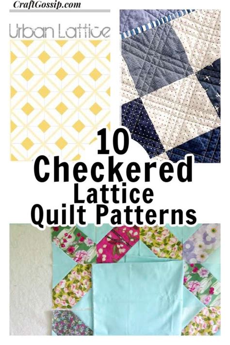 Checkered Lattice Quilt Tutorial