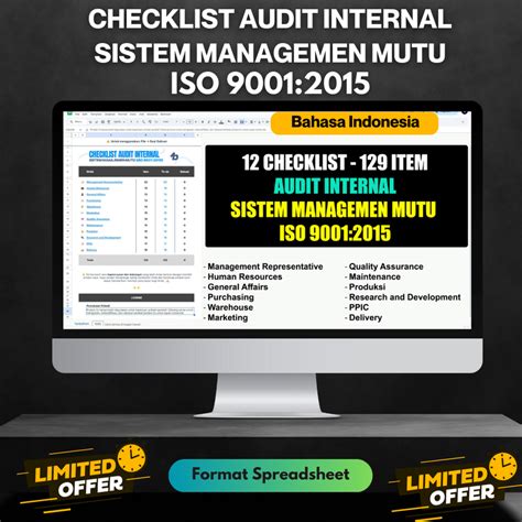 Checklist Audit Mutu Internal