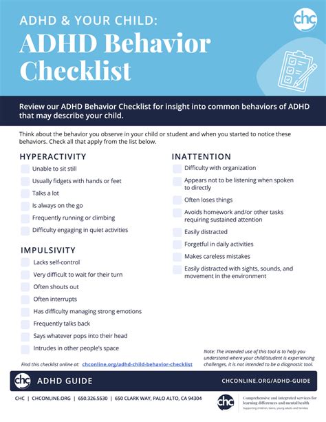 Checklist How to Help With ADHD (Infograph)