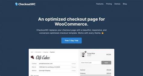 CheckoutWC Conversion optimized checkout template for