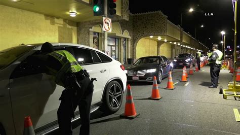 The saturation patrols will target the West San Fernando Valley and Topanga areas Sunday and Monday, and the DUI Checkpoint is ongoing Saturday night in the Lomita area.. 