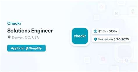 Checkr solutions engineer.  The Uber hub will still make you go through Checkr.  Jan ...