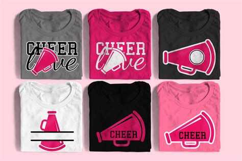 Cheer Megaphone SVG File Cutting Template Set Designed by Geeks