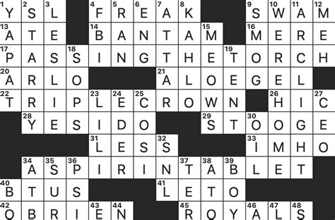 Play the Daily New York Times Crossword puzzle edited by Wil