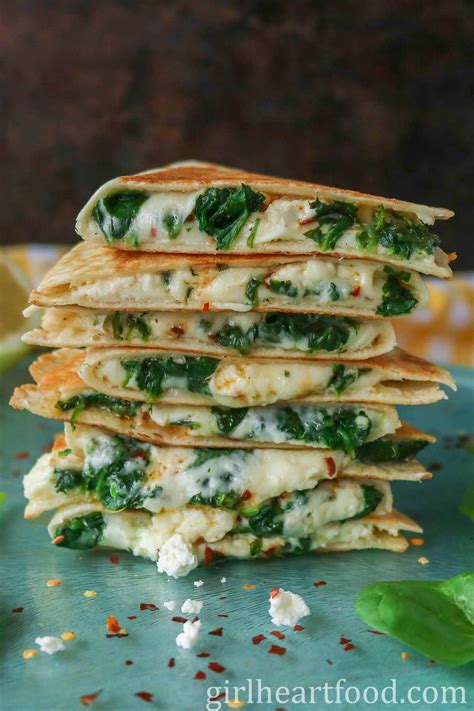 Cheese Spinach Quesadillas Recipe - Food.com