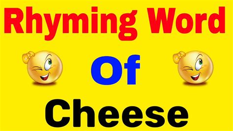 Cheese rhymes. All rhyming words to Cheese - Word Panda