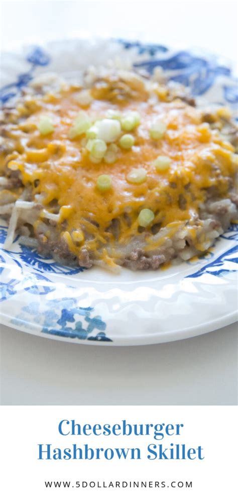 Cheeseburger Hashbrown Skillet Recipe - $5 Dinners