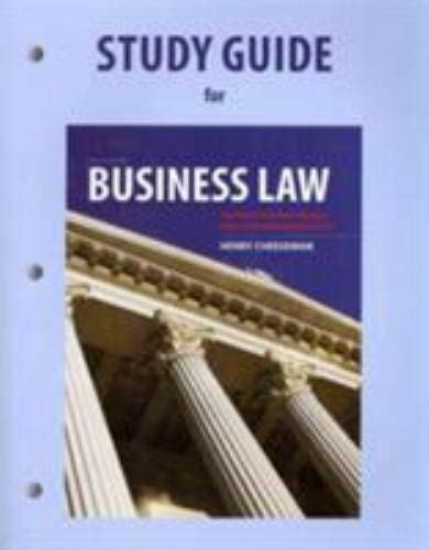Cheeseman study guide for business law. - Study guide business finance activities workbook.