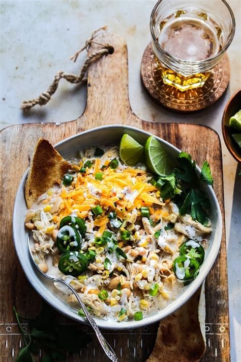 Cheesy Crockpot White Chicken Chili - Give it Some Thyme