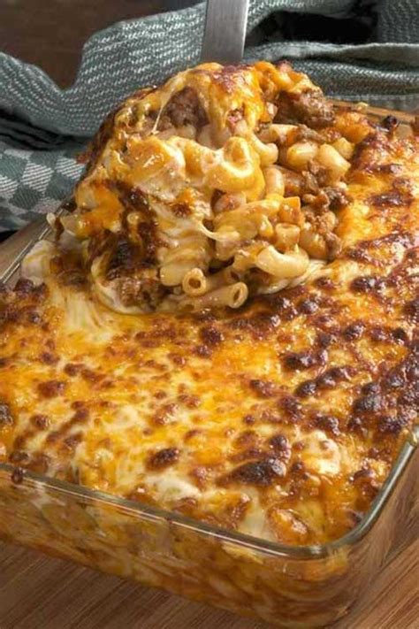 Cheesy Hamburger Casserole Recipe - Flavorite