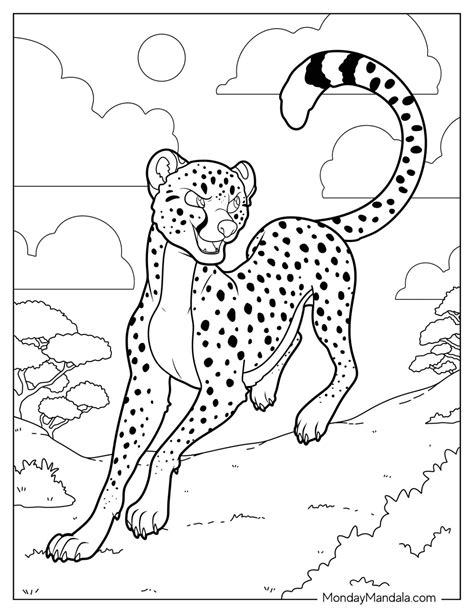 Cheeta Coloring Page