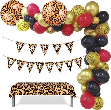 23 Pcs Cheetah Birthday Decorations Leopard Cheetah Birthday Banner Foil Cheetah Print Balloons Latex Balloons Jungle Safari Zoo Wildlife Theme Party Baby Shower Wild One Birthday Decorations Supplie. 3.8 out of 5 stars 27. 50+ bought in past month. Save 8%. $10.99 $ 10. 99. Typical: $11.99 $11.99.. 