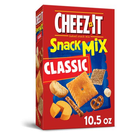 Cheez its snack mix. Preheat oven to 250 degrees. Mix together microwave safe bowl combine popcorn oil and ranch dip mix. Heat in microwave for two minutes. In a large mixing bowl or roasting pan combine the rest of the ingredients. Stir to mix. Drizzle oil mixture over the snack mix and stir well. Spread on baking sheets. 