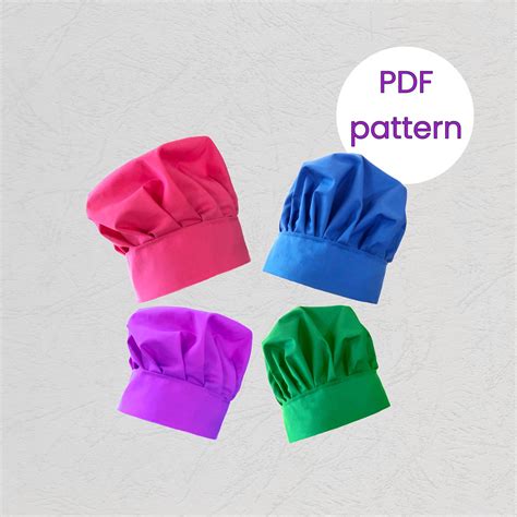 Chef Hat Pattern Chef Hat Sewing Pattern Patterns for Kids Etsy Australia