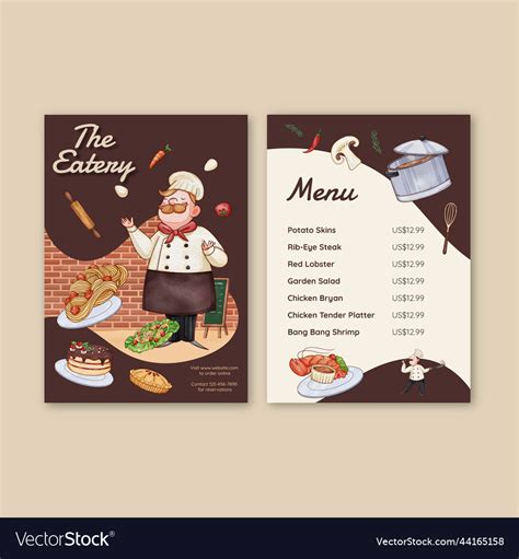 Chef Menu Template