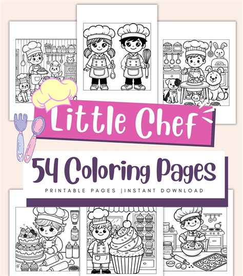 Chefmaster and Little Chef Coloring Pages Coloring Pages