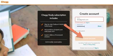 Visit the “Chegg Study Page” to get Chegg free account for a month. Click on the “Try Chegg Study” button. Create free Chegg accounts using your email id and password. You will get the two plans. Select the $14.95/mo plan. Complete the payments using a credit, debit card or a Paypal account or other payment method.. 